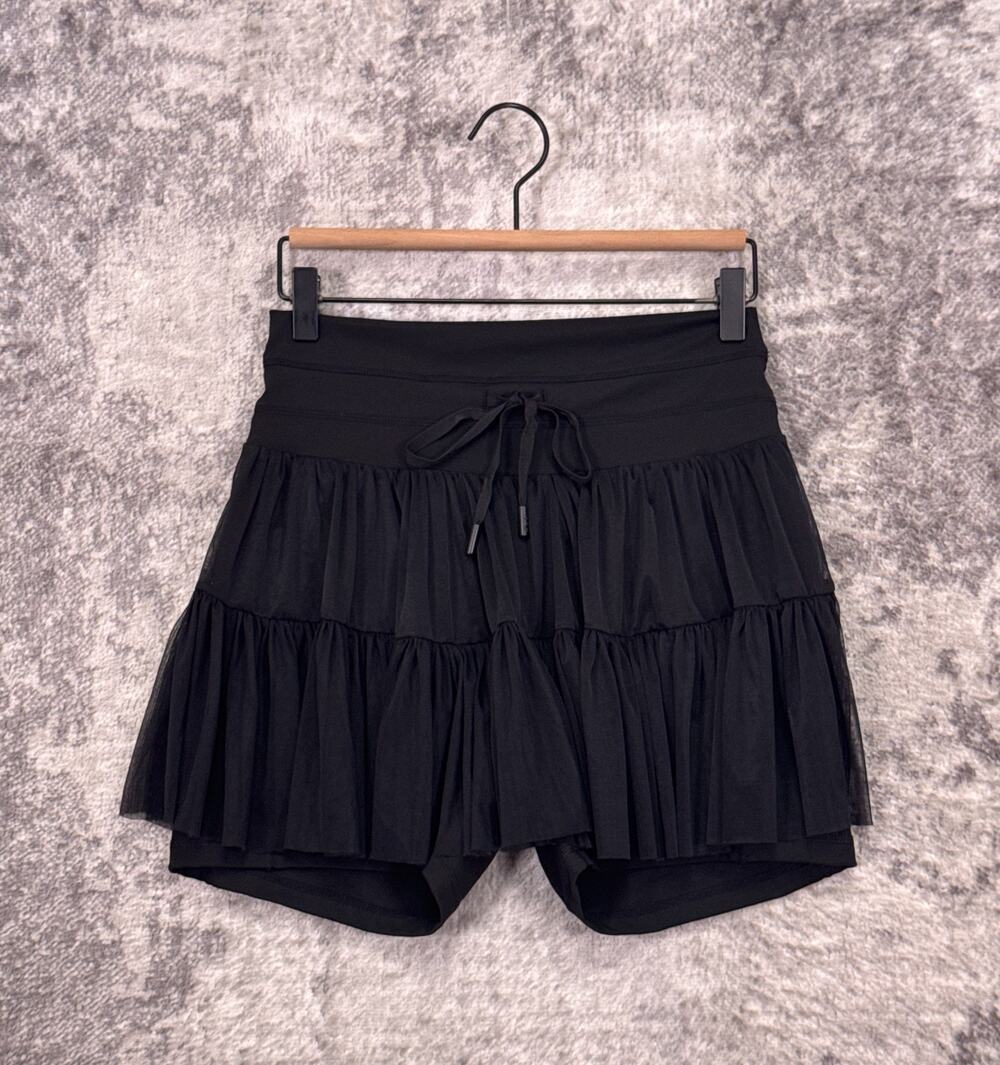 Popflex Pirouette Skort Medium Womens Solid Black